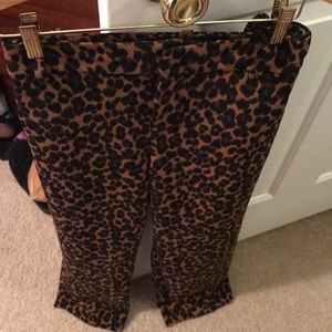 Old Navy Leopard Ankle Pants - NWOT